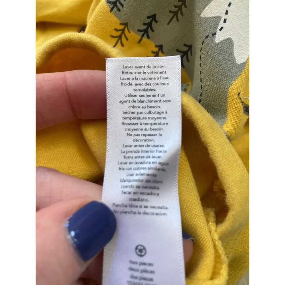 Carter’s Yellow “Brave Little Man” Onesie, Size 9M